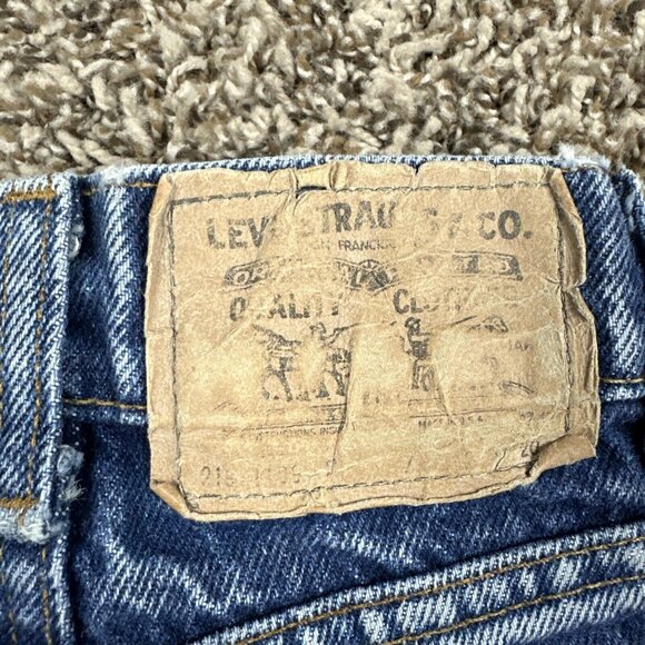 Vintage Little Levi’s 219 Orange Tab Denim Jeans Toddler Slim Sz 7 Made In USA - Picture 4 of 11